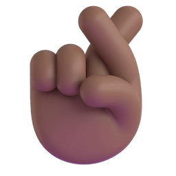 Crossed Fingers: Medium-dark Skin Tone Emoji Copy Paste ― 🤞🏾 - microsoft-teams-gifs