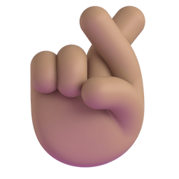 Crossed Fingers: Medium Skin Tone Emoji Copy Paste ― 🤞🏽 - microsoft-teams-gifs