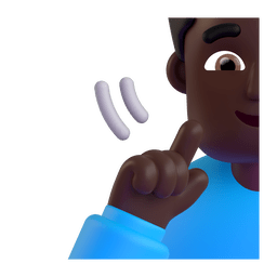 Deaf Man: Dark Skin Tone Emoji Copy Paste ― 🧏🏿‍♂ - microsoft-teams-gifs