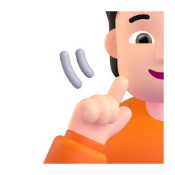 Deaf Person: Light Skin Tone Emoji Copy Paste ― 🧏🏻 - microsoft-teams-gifs