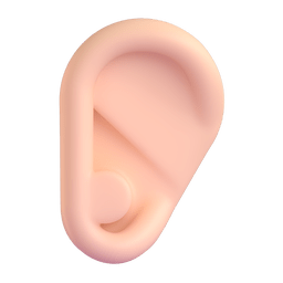 Ear: Light Skin Tone Emoji Copy Paste ― 👂🏻 - microsoft-teams-gifs