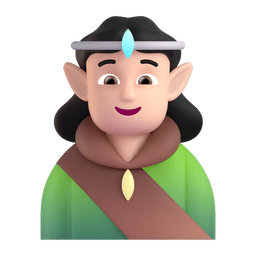 Elf: Light Skin Tone Emoji Copy Paste ― 🧝🏻 - microsoft-teams-gifs