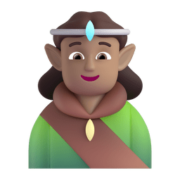 Elf: Medium Skin Tone Emoji Copy Paste ― 🧝🏽 - microsoft-teams-gifs