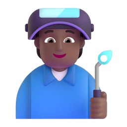 Factory Worker: Medium-dark Skin Tone Emoji Copy Paste ― 🧑🏾‍🏭 - microsoft-teams-gifs