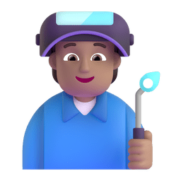 Factory Worker: Medium Skin Tone Emoji Copy Paste ― 🧑🏽‍🏭 - microsoft-teams-gifs