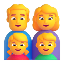 Family: Man, Woman, Girl, Boy Emoji Copy Paste ― 👨‍👩‍👧‍👦 - microsoft-teams-gifs