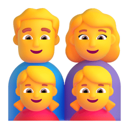 Family: Man, Woman, Girl, Girl Emoji Copy Paste ― 👨‍👩‍👧‍👧 - microsoft-teams-gifs