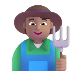 Farmer: Medium Skin Tone Emoji Copy Paste ― 🧑🏽‍🌾 - microsoft-teams-gifs
