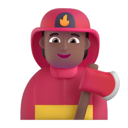 Firefighter: Medium-dark Skin Tone Emoji Copy Paste ― 🧑🏾‍🚒 - microsoft-teams-gifs
