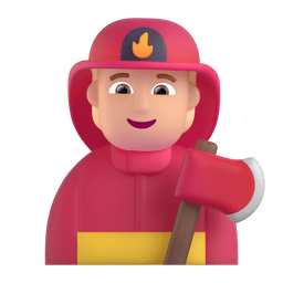 Firefighter: Medium-light Skin Tone Emoji Copy Paste ― 🧑🏼‍🚒 - microsoft-teams-gifs
