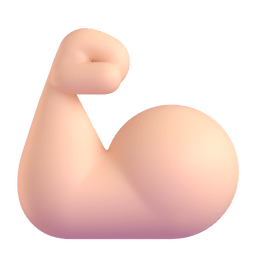 Flexed Biceps: Light Skin Tone Emoji Copy Paste ― 💪🏻 - microsoft-teams-gifs