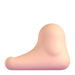 Foot: Light Skin Tone Emoji Copy Paste ― 🦶🏻 - microsoft-teams-gifs