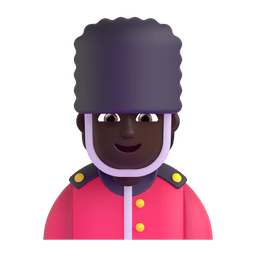Guard: Dark Skin Tone Emoji Copy Paste ― 💂🏿 - microsoft-teams-gifs