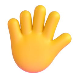 Hand With Fingers Splayed Emoji Copy Paste ― 🖐️ - microsoft-teams-gifs