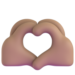 Heart Hands: Medium Skin Tone Emoji Copy Paste ― 🫶🏽 - microsoft-teams-gifs