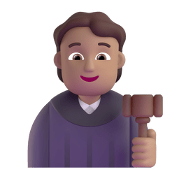 Judge: Medium Skin Tone Emoji Copy Paste ― 🧑🏽‍⚖ - microsoft-teams-gifs