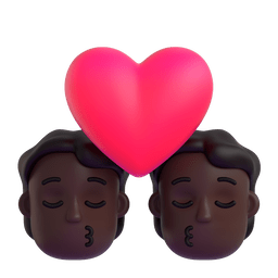 Kiss: Dark Skin Tone Emoji Copy Paste ― 💏🏿 - microsoft-teams-gifs