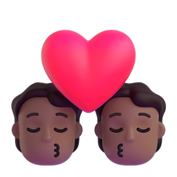 Kiss: Medium-dark Skin Tone Emoji Copy Paste ― 💏🏾 - microsoft-teams-gifs