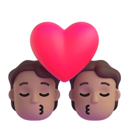 Kiss: Medium Skin Tone Emoji Copy Paste ― 💏🏽 - microsoft-teams-gifs