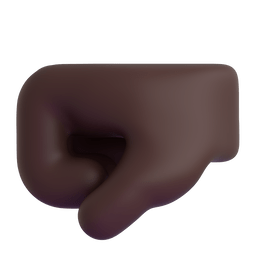 Left-facing Fist: Dark Skin Tone Emoji Copy Paste ― 🤛🏿 - microsoft-teams-gifs