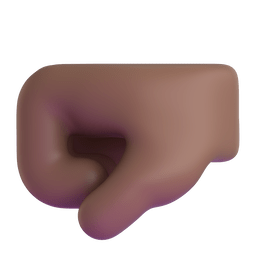 Left-facing Fist: Medium-dark Skin Tone Emoji Copy Paste ― 🤛🏾 - microsoft-teams-gifs