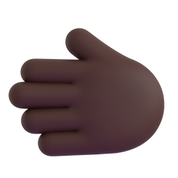 Leftwards Hand: Dark Skin Tone Emoji Copy Paste ― 🫲🏿 - microsoft-teams-gifs