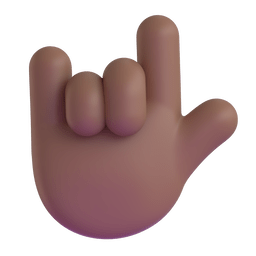 Love-you Gesture: Medium-dark Skin Tone Emoji Copy Paste ― 🤟🏾 - microsoft-teams-gifs