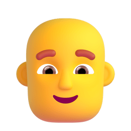 Man: Bald Emoji Copy Paste ― 👨‍🦲 - microsoft-teams-gifs