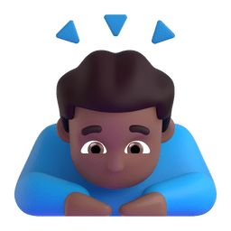 Man Bowing: Medium-dark Skin Tone Emoji Copy Paste ― 🙇🏾‍♂ - microsoft-teams-gifs