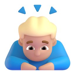 Man Bowing: Medium-light Skin Tone Emoji Copy Paste ― 🙇🏼‍♂ - microsoft-teams-gifs