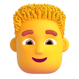 Man: Curly Hair Emoji Copy Paste ― 👨‍🦱 - microsoft-teams-gifs
