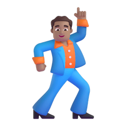 Man Dancing: Medium Skin Tone Emoji Copy Paste ― 🕺🏽 - microsoft-teams-gifs