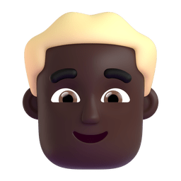 Man: Dark Skin Tone, Blond Hair Emoji Copy Paste ― 👱🏿‍♂ - microsoft-teams-gifs