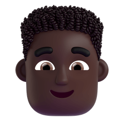 Man: Dark Skin Tone, Curly Hair Emoji Copy Paste ― 👨🏿‍🦱 - microsoft-teams-gifs