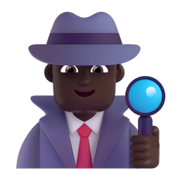 Man Detective: Dark Skin Tone Emoji Copy Paste ― 🕵🏿‍♂ - microsoft-teams-gifs