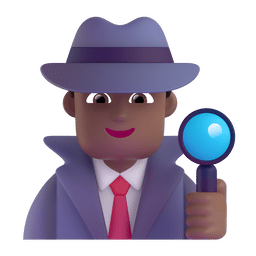 Man Detective: Medium-dark Skin Tone Emoji Copy Paste ― 🕵🏾‍♂ - microsoft-teams-gifs