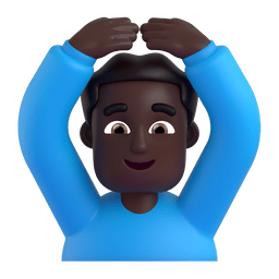 Man Gesturing OK: Dark Skin Tone Emoji Copy Paste ― 🙆🏿‍♂ - microsoft-teams-gifs