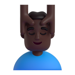 Man Getting Massage: Dark Skin Tone Emoji Copy Paste ― 💆🏿‍♂ - microsoft-teams-gifs