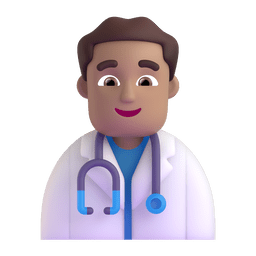 Man Health Worker: Medium Skin Tone Emoji Copy Paste ― 👨🏽‍⚕ - microsoft-teams-gifs