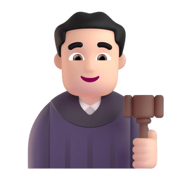 Man Judge: Light Skin Tone Emoji Copy Paste ― 👨🏻‍⚖ - microsoft-teams-gifs