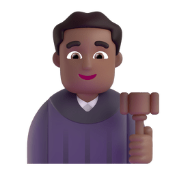 Man Judge: Medium-dark Skin Tone Emoji Copy Paste ― 👨🏾‍⚖ - microsoft-teams-gifs