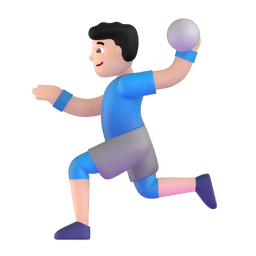 Man Playing Handball: Light Skin Tone Emoji Copy Paste ― 🤾🏻‍♂ - microsoft-teams-gifs