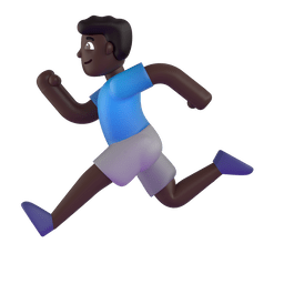 Man Running: Dark Skin Tone Emoji Copy Paste ― 🏃🏿‍♂ - microsoft-teams-gifs