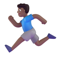 Man Running: Medium-dark Skin Tone Emoji Copy Paste ― 🏃🏾‍♂ - microsoft-teams-gifs