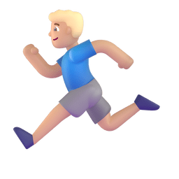 Man Running: Medium-light Skin Tone Emoji Copy Paste ― 🏃🏼‍♂ - microsoft-teams-gifs