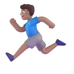 Man Running: Medium Skin Tone Emoji Copy Paste ― 🏃🏽‍♂ - microsoft-teams-gifs