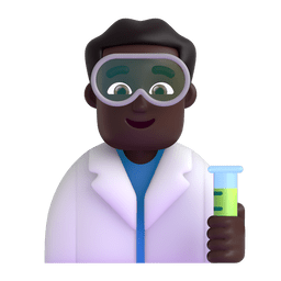 Man Scientist: Dark Skin Tone Emoji Copy Paste ― 👨🏿‍🔬 - microsoft-teams-gifs