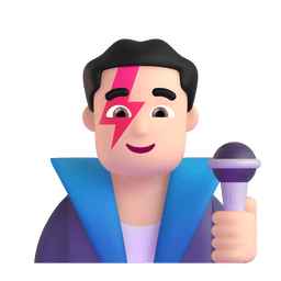 Man Singer: Light Skin Tone Emoji Copy Paste ― 👨🏻‍🎤 - microsoft-teams-gifs