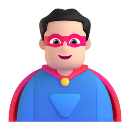 Man Superhero: Light Skin Tone Emoji Copy Paste ― 🦸🏻‍♂ - microsoft-teams-gifs