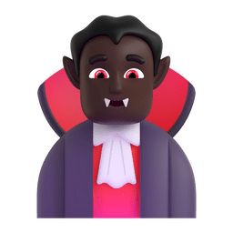 Man Vampire: Dark Skin Tone Emoji Copy Paste ― 🧛🏿‍♂ - microsoft-teams-gifs
